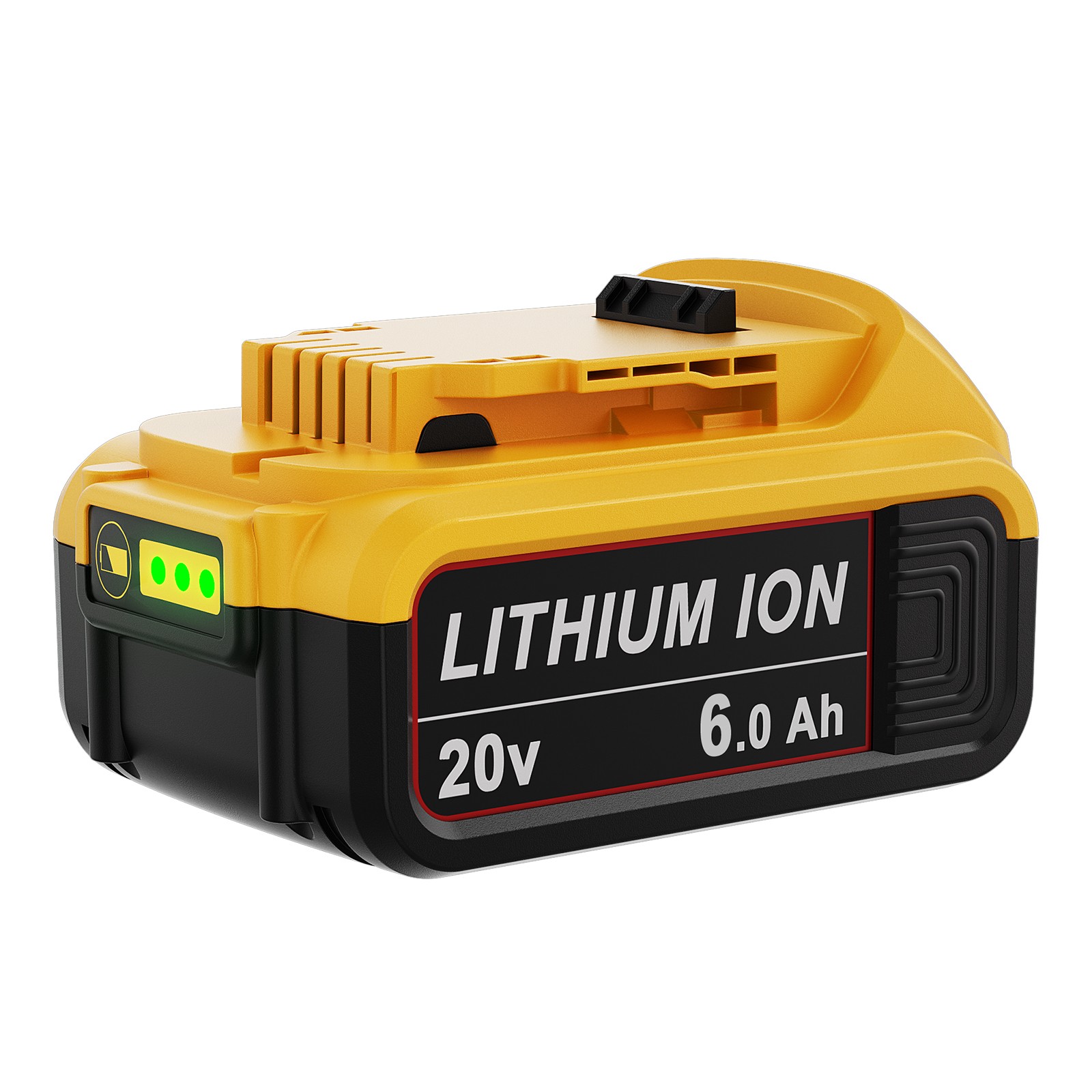 2 Pack 20V Max 6.0Ah Lithium-ion Battery for Dewalt DCB200 DCB205-2 DCB206 NEW