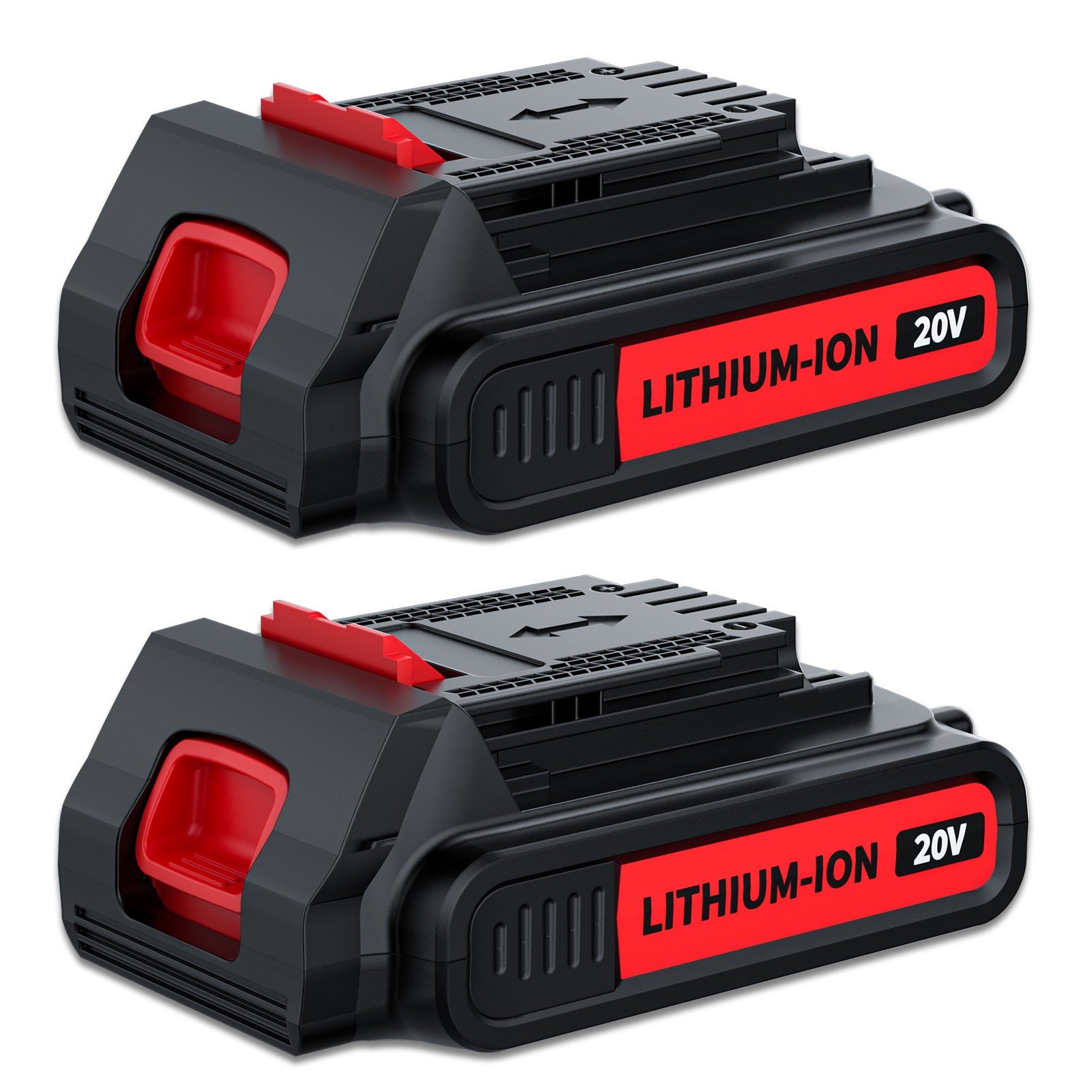1-2PACK 20V Lithium-ion 3.8Ah Battery for BLACK DECKER 20 Volt LBXR20 LBX20 LB20