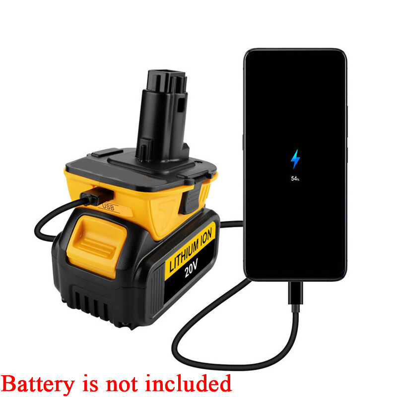 2Pack 18V To 20V MAX DCA1820 Adapter Converter For DEWALT 20 Volt Li-ion Battery