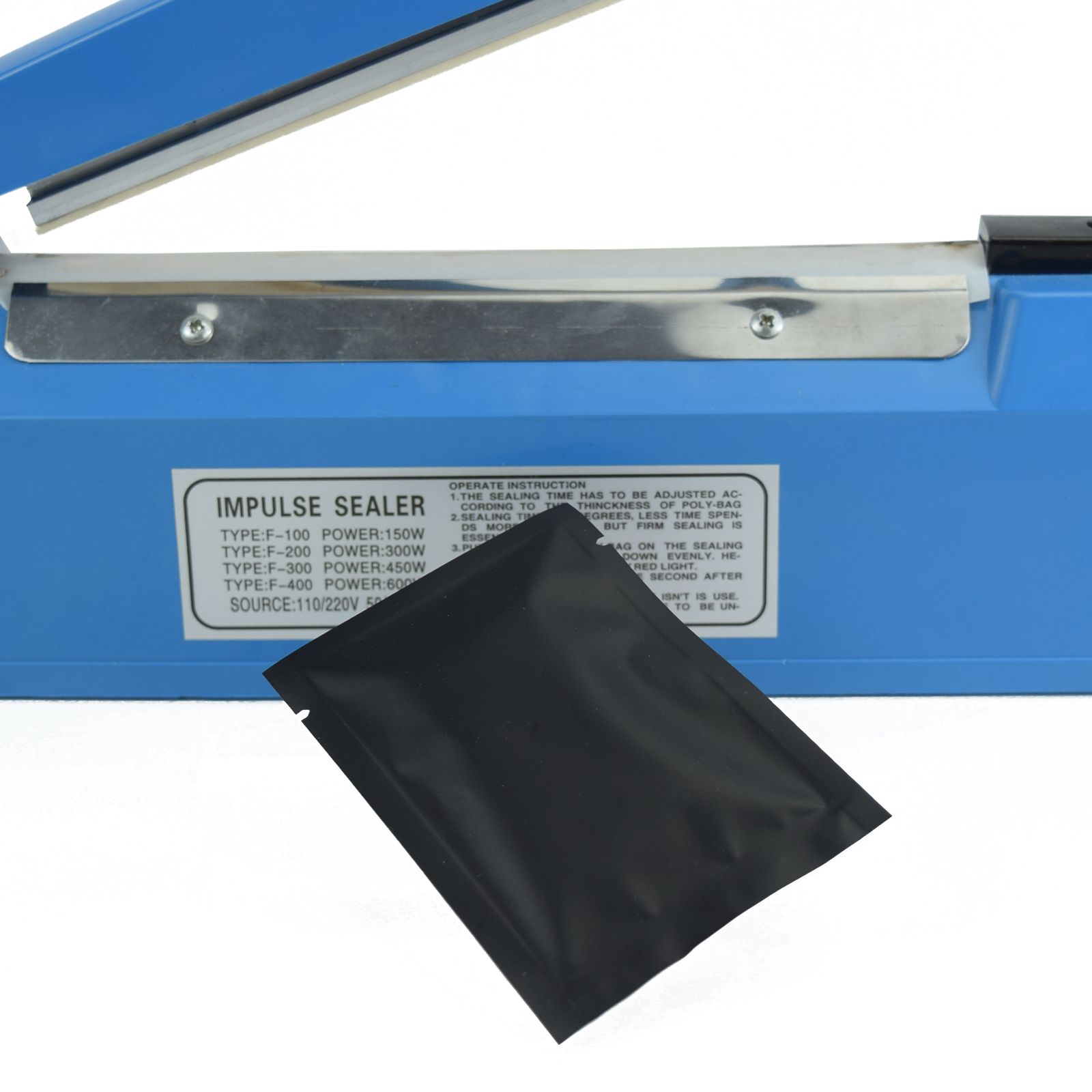 100 Double-Sided Matte Black Open Top Mylar Foil Sample Snack Pack Storage Bags