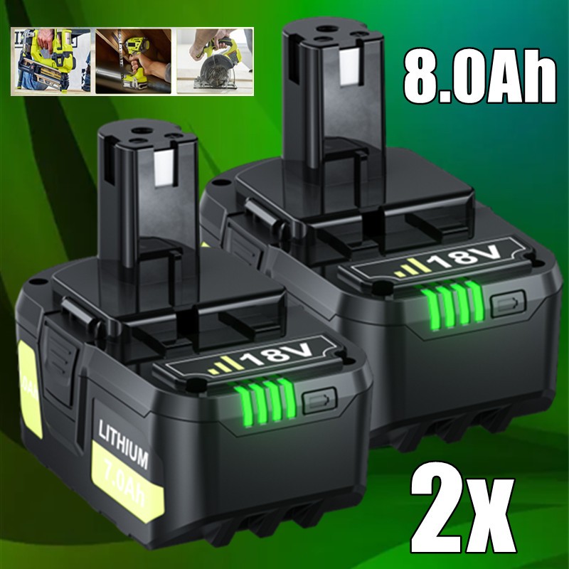 FOR RYOBI PBP005 18V ONE+ 8.0AH LITHIUM-ION RECHARGEABLE BATTERY 18 VOLT NEW