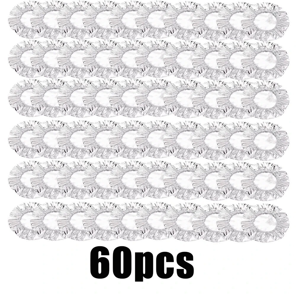 Reusable Aluminum Foil Bowl Covers 10-60PCS Heat Insulation Food Cover Lids