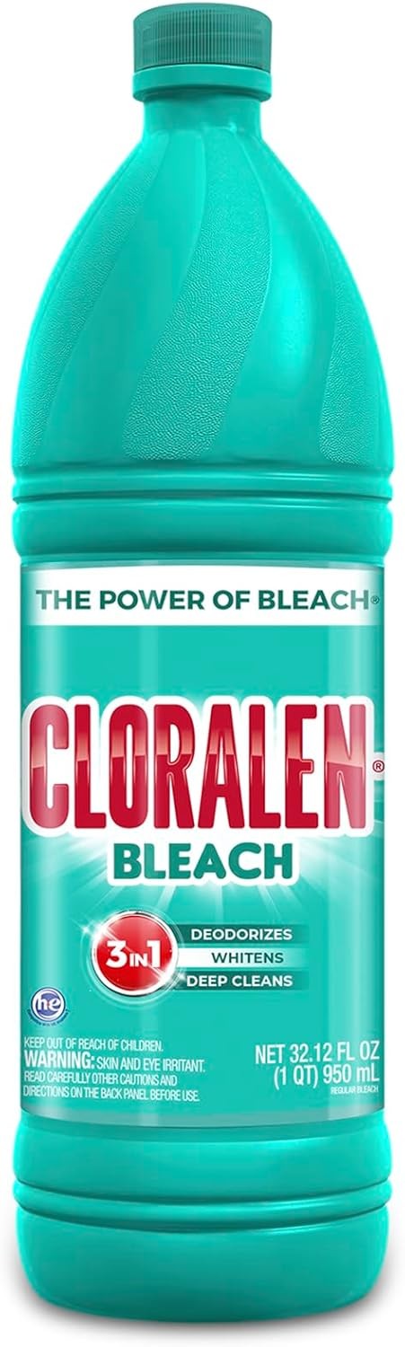 Cloralen Household Cleaning Liquid Bleach – 32.12 fl oz – 3-in-1 Multipurpose