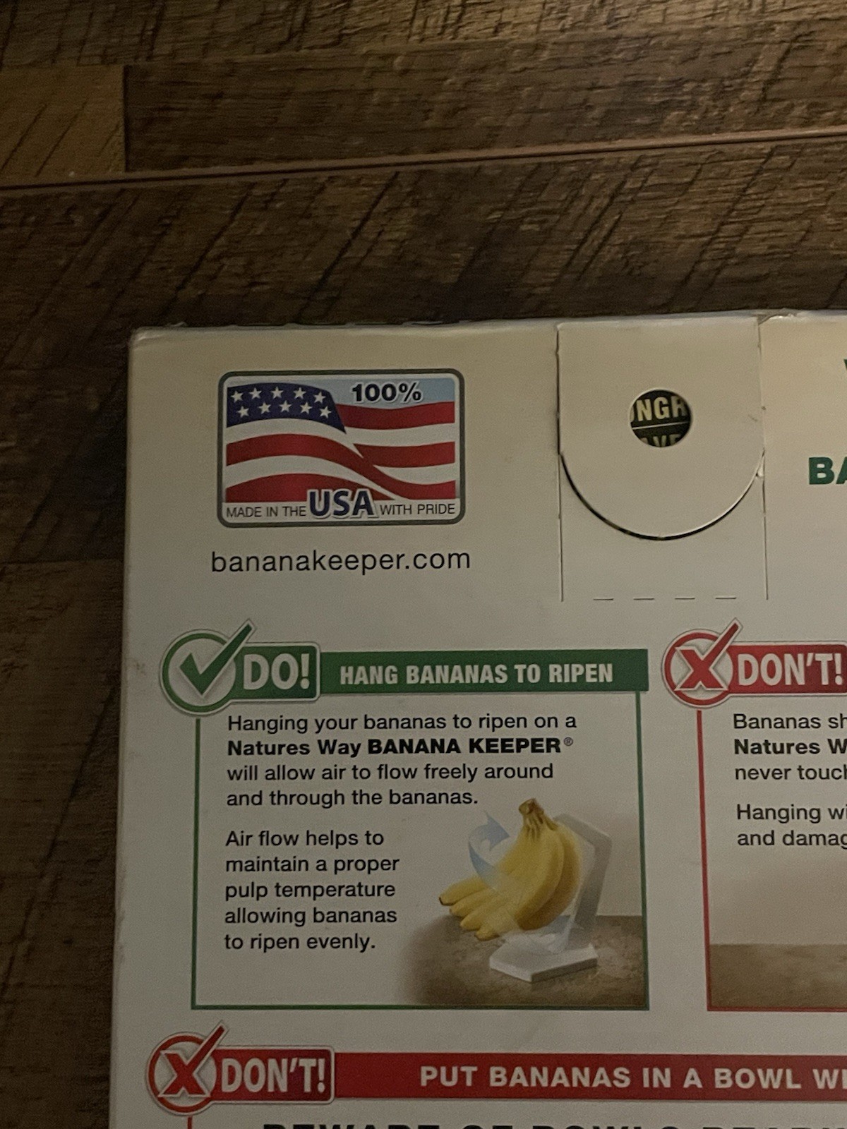 Natures Way Banana Keeper 21101 USA Strong Durable Easy to Clean Dishwasher Safe