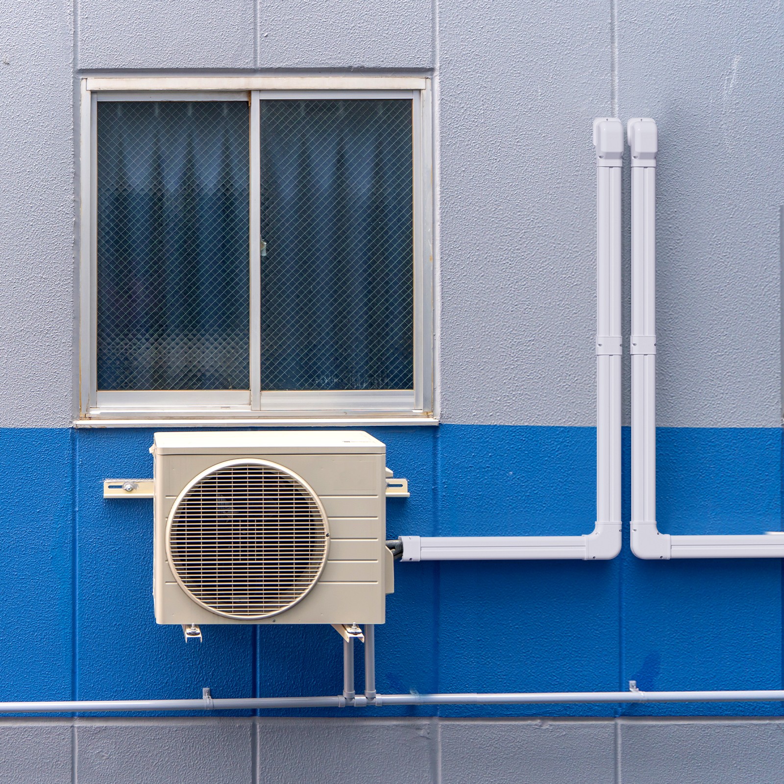 VEVOR 3″ W 10 Ft Line Set Cover Kit For Mini Split/Central Air Conditioner PVC