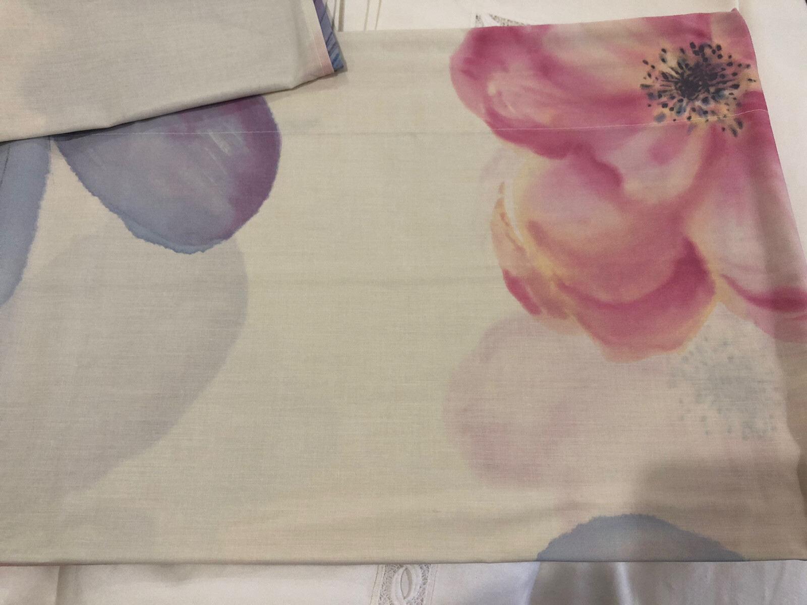 Mirabello Italy New 1pc Queen Flat Sheet 100% Cotton ONE SHEET