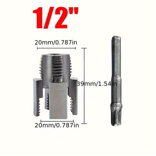 2pcs Integrated Internal & External Pipe Threading-Tool,PVC Pipe Threader Kit