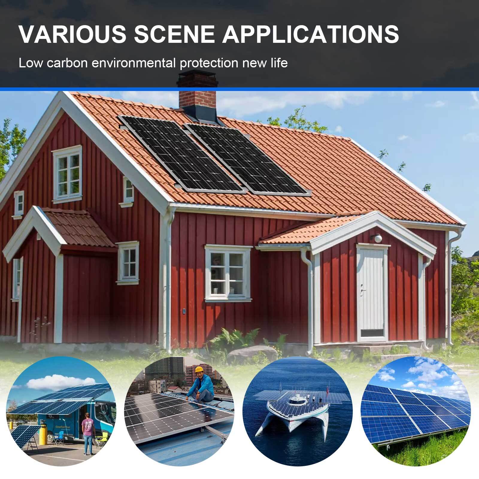 Solar Panel Kit 1000W 12V Off Grid RV with Battery and Controller Home Boat