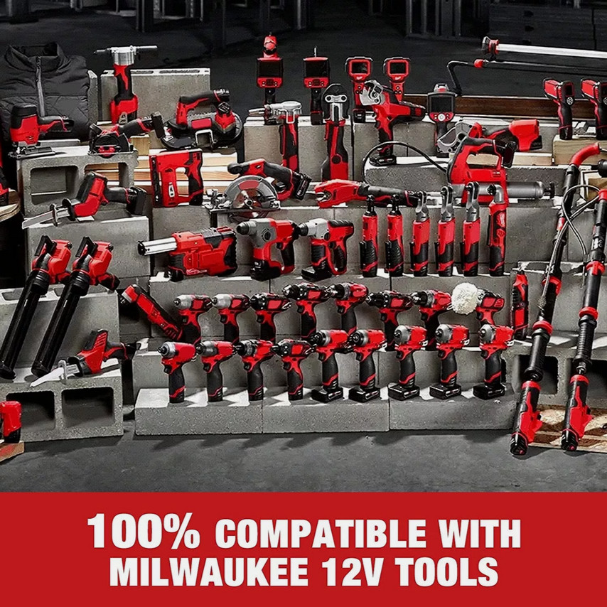 12V For Milwaukee For M12 LITHIUM Extended Capacity Battery 48-11-2460 3.5Ah