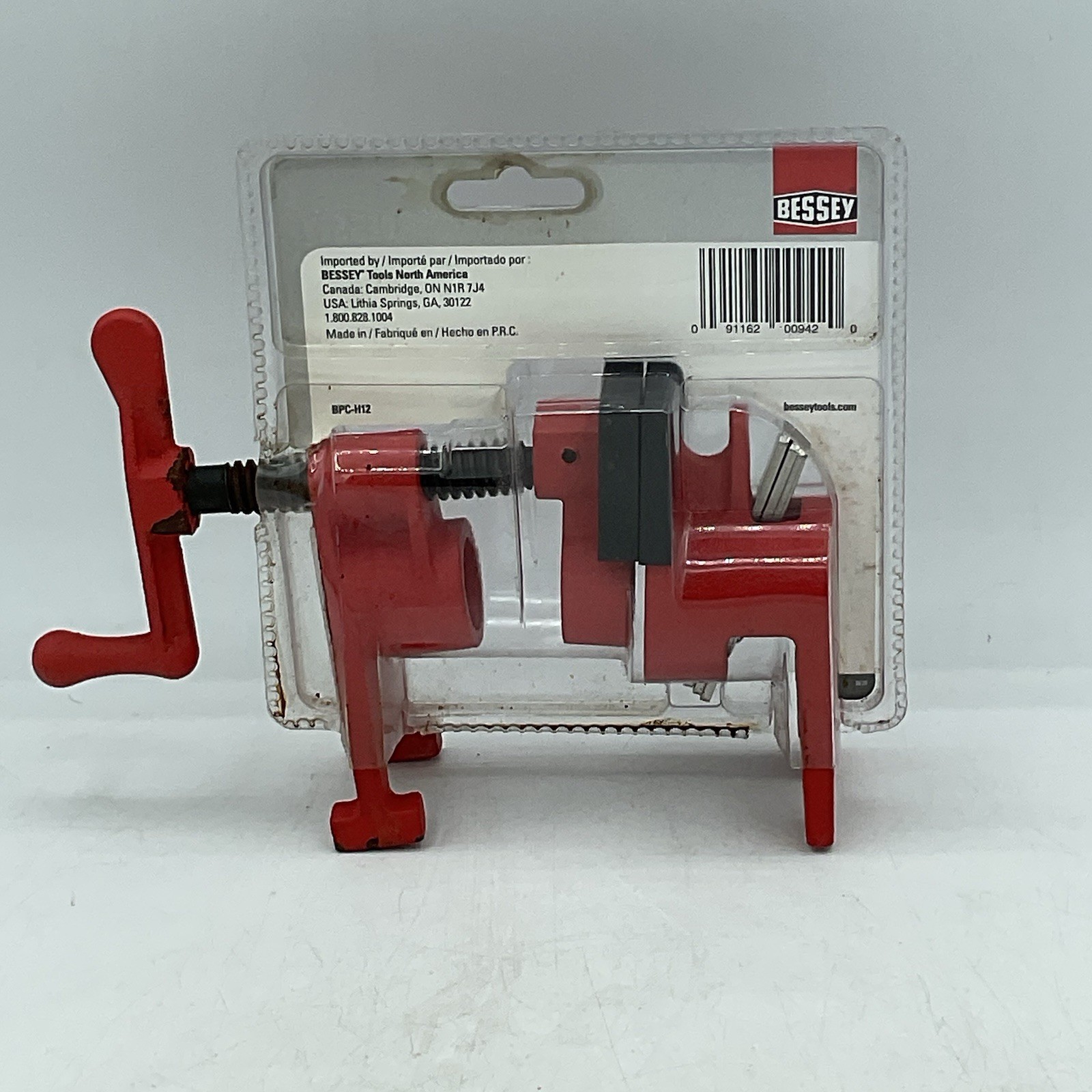 BESSEY BPC-H12 1/2 in Cast Iron Metal Pipe Clamp H Style Red Black Hand Tool