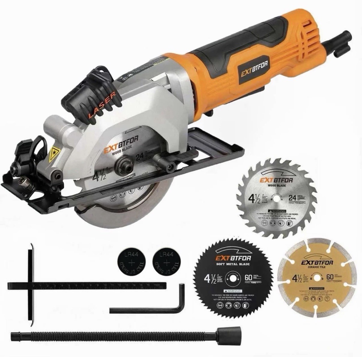 Power Circular Saw,4.8A Mini Circular Saw with Laser Guide,4000RPM Corded Saw…