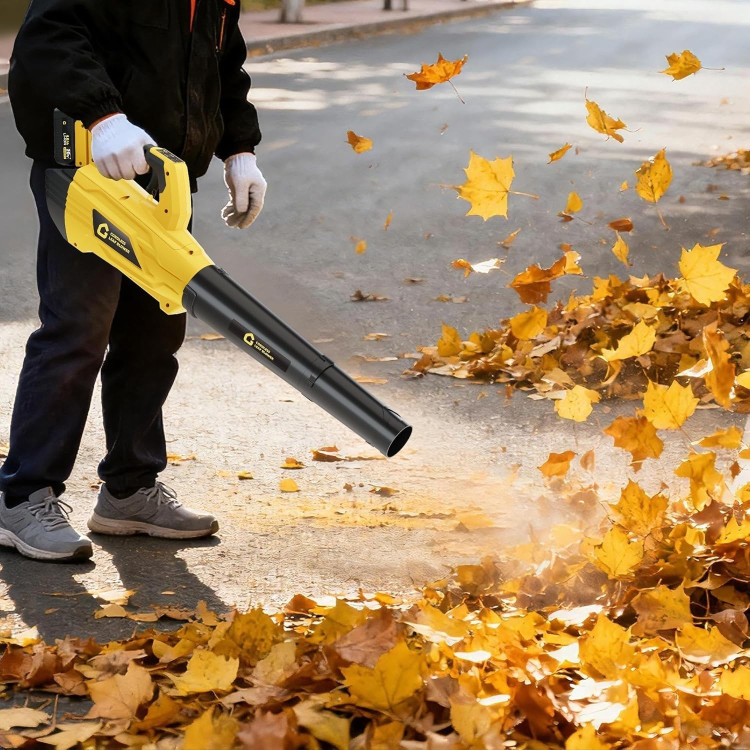 Brushless Cordless Leaf Blower/Mulcher/Vacuum 20V 250MPH 750CFM with 4Ah Battery