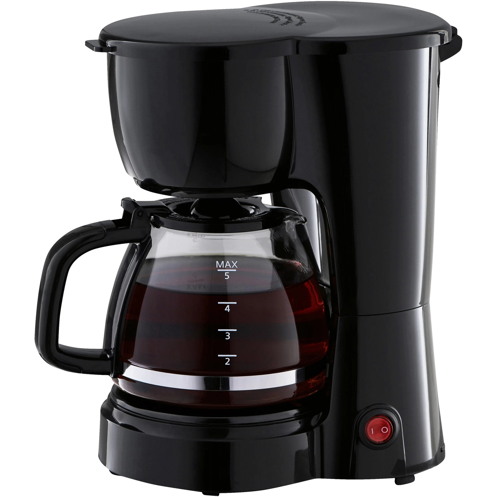 5 Cup Coffee Maker, Black
