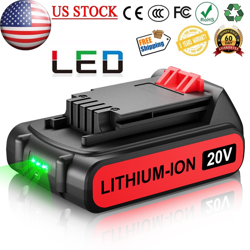 20V 4.0Ah FOR Black & Decker 20 Volt MAX Lithium-ion Battery LBXR20 LBX20 LB20