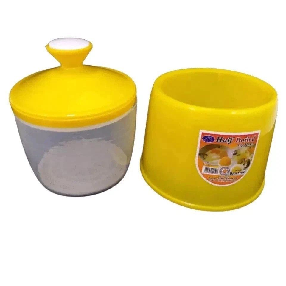 Malaysia Half Boiled Egg Cooker Maker Yellow Easy Breakfast Kitchen Tool