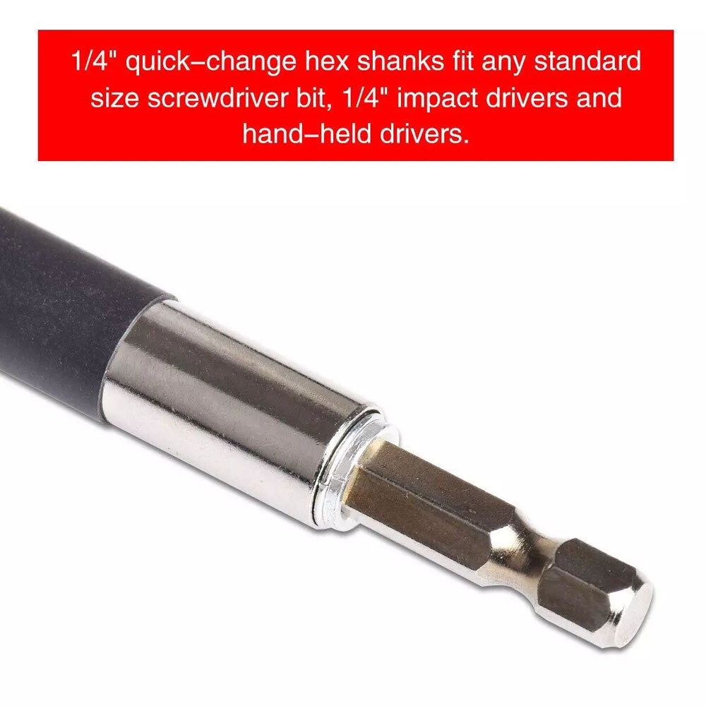 Magnetic Extension Bit Holder 80mm 120mm 1/4″ Hex Screwdriver Drill Extra Long