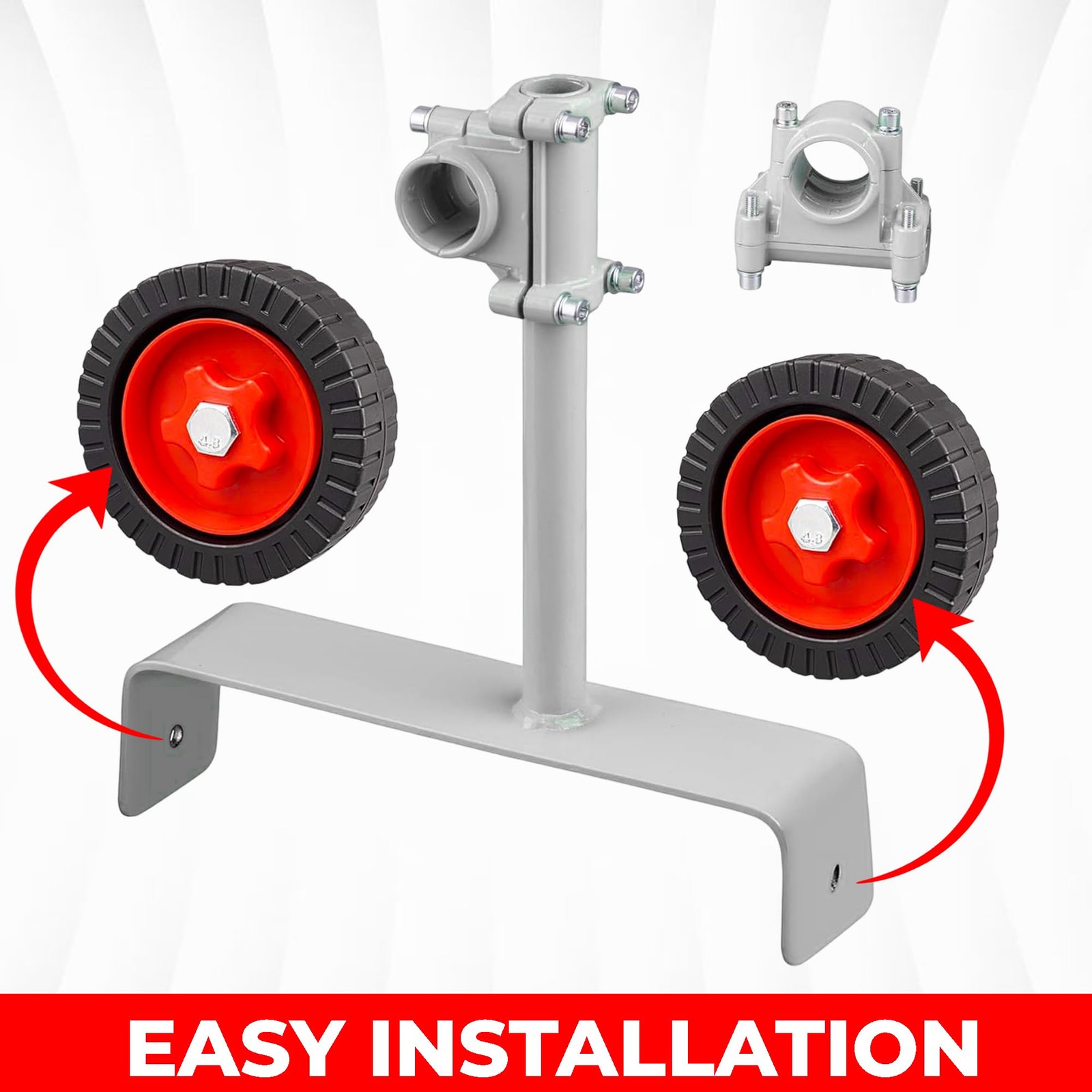 Universal String Trimmer Wheel Attachment – Fits 26mm & 28mm Shafts, Wheels f…