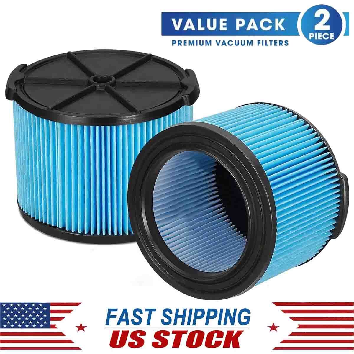 2 Pack VF3500 Replacement Filter for Ridgid WD4050 WD3050 3-4.5 Gallon Vacuum