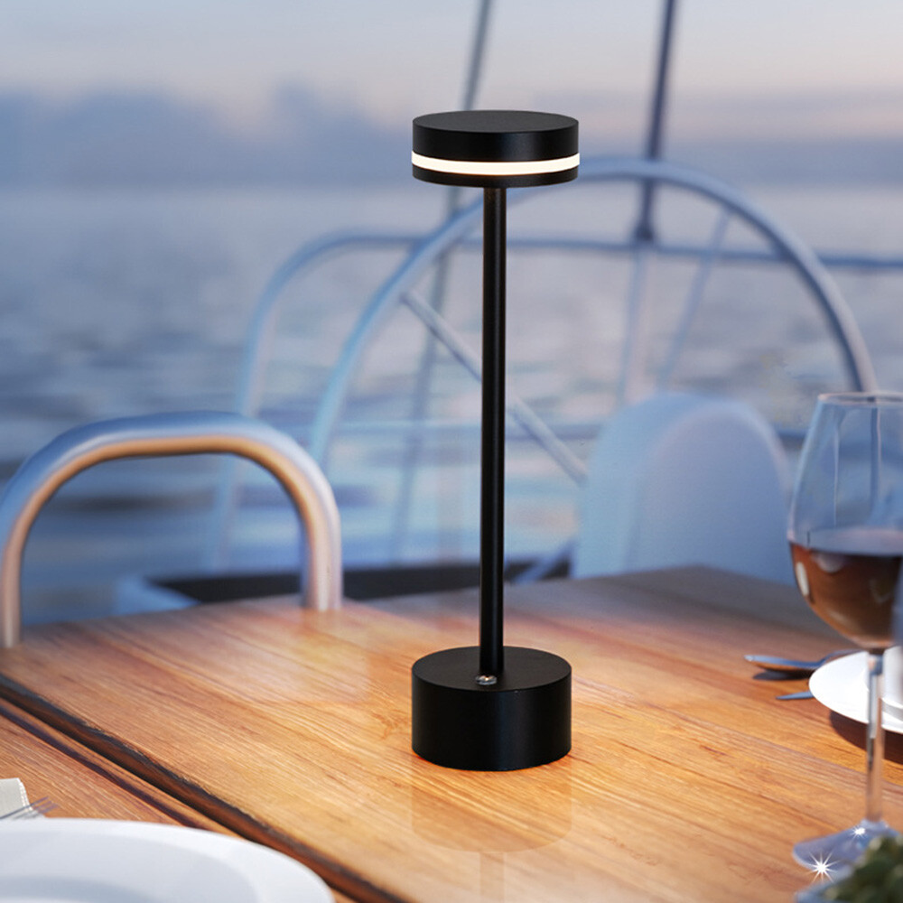 Cordless Table Lamp Portable Battery Powered LED Desk Lamps USB Rechargeable US