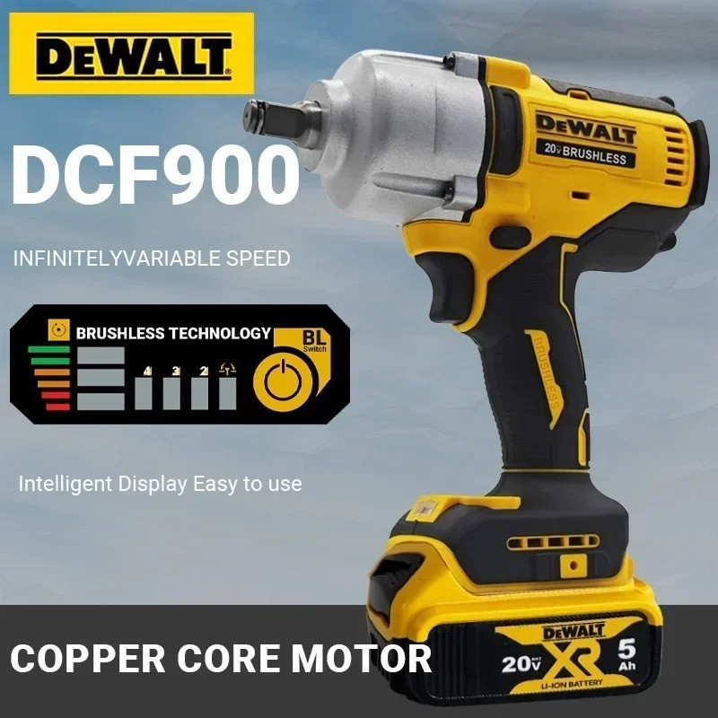 DEWALT DCF900B 20V Max XR 1/2 inch High Torque Impact Wrench with Hog Ring Anvil
