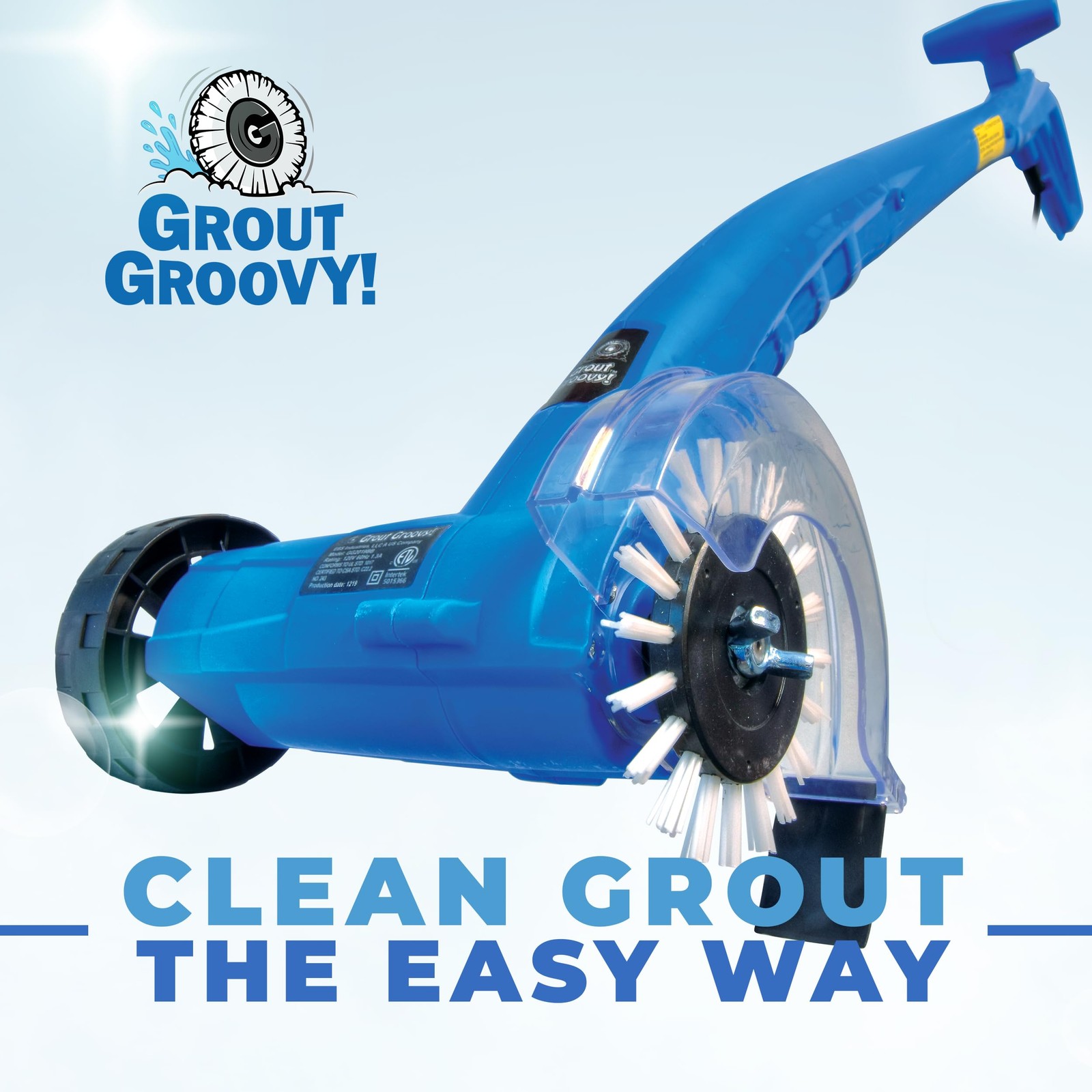 Cleaner Grout Machine Lightweight Floor Scrubber Tile GG2019BB Electric Stand-Up