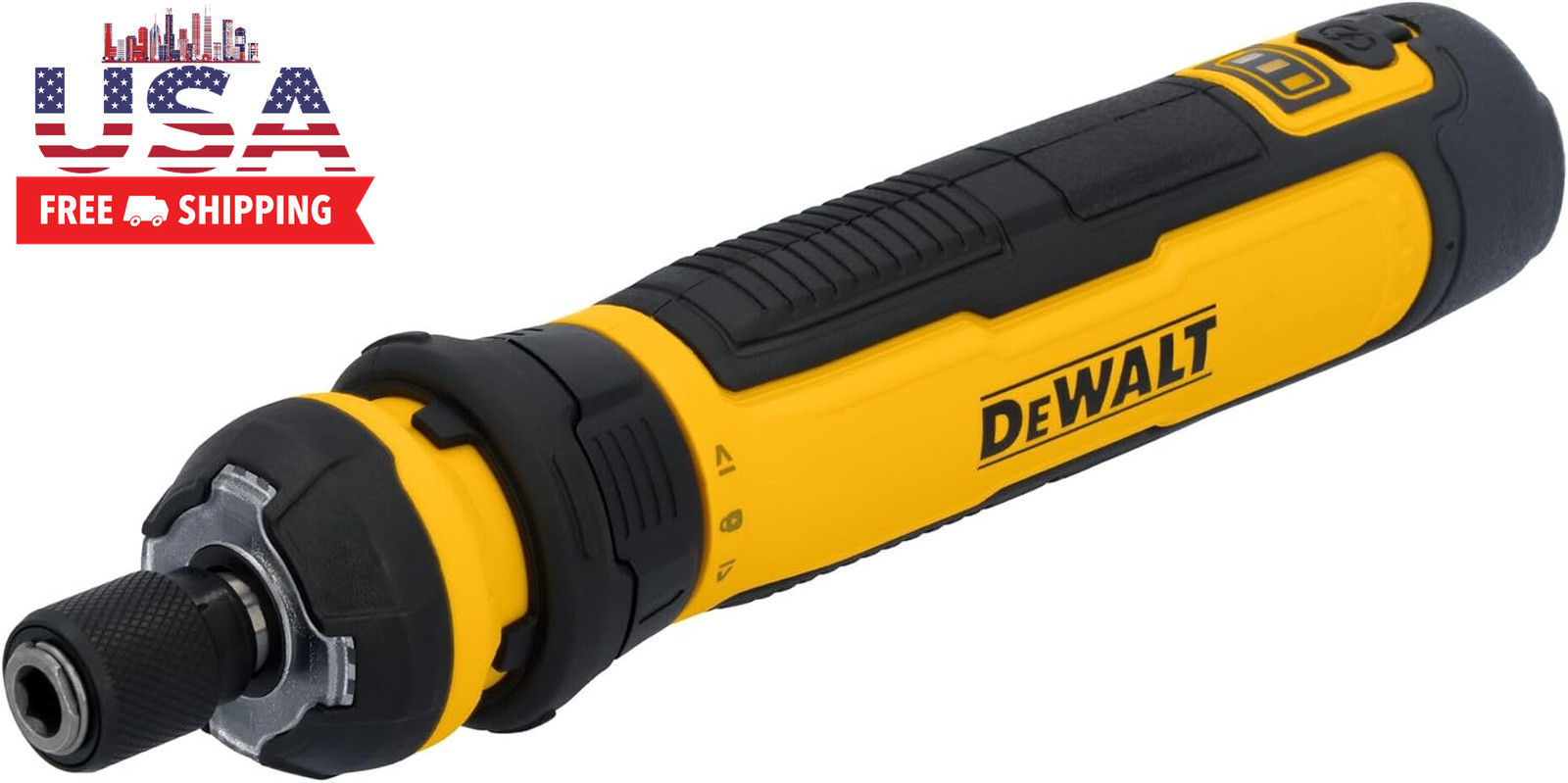 DEWALT Cordless Screwdriver, 4V USB Rechargeable Electric Screwdriver with 12 Pc
