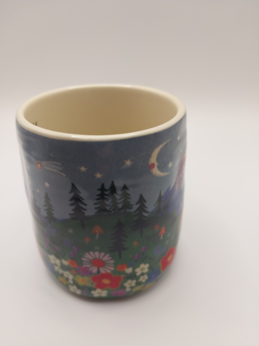 Natural Life Cozy Mountain Floral Ceramic Mug Multicolor Decorative Kitchen Gift