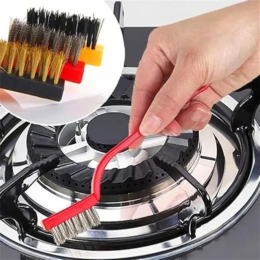 3Pcs Mini Wire Brush Brass Stainless Steel Nylon for Cleaning and Rust Removing