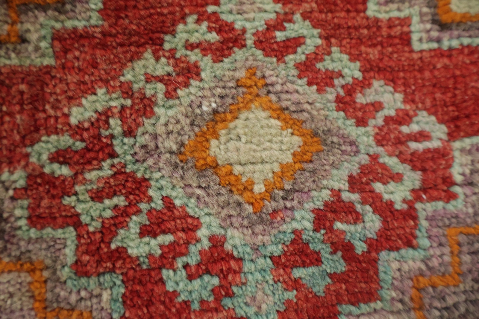 Tribal Geometric Red Rug 4×5 Hand-knotted Wool Traditional Vintage for Any Room
