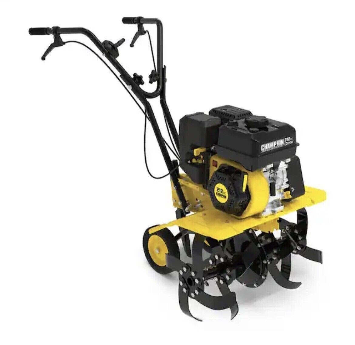 Champion 22 In. 212cc 4 Stroke Gas Dual Rotating Front Tine Tiller Fwd & Reverse