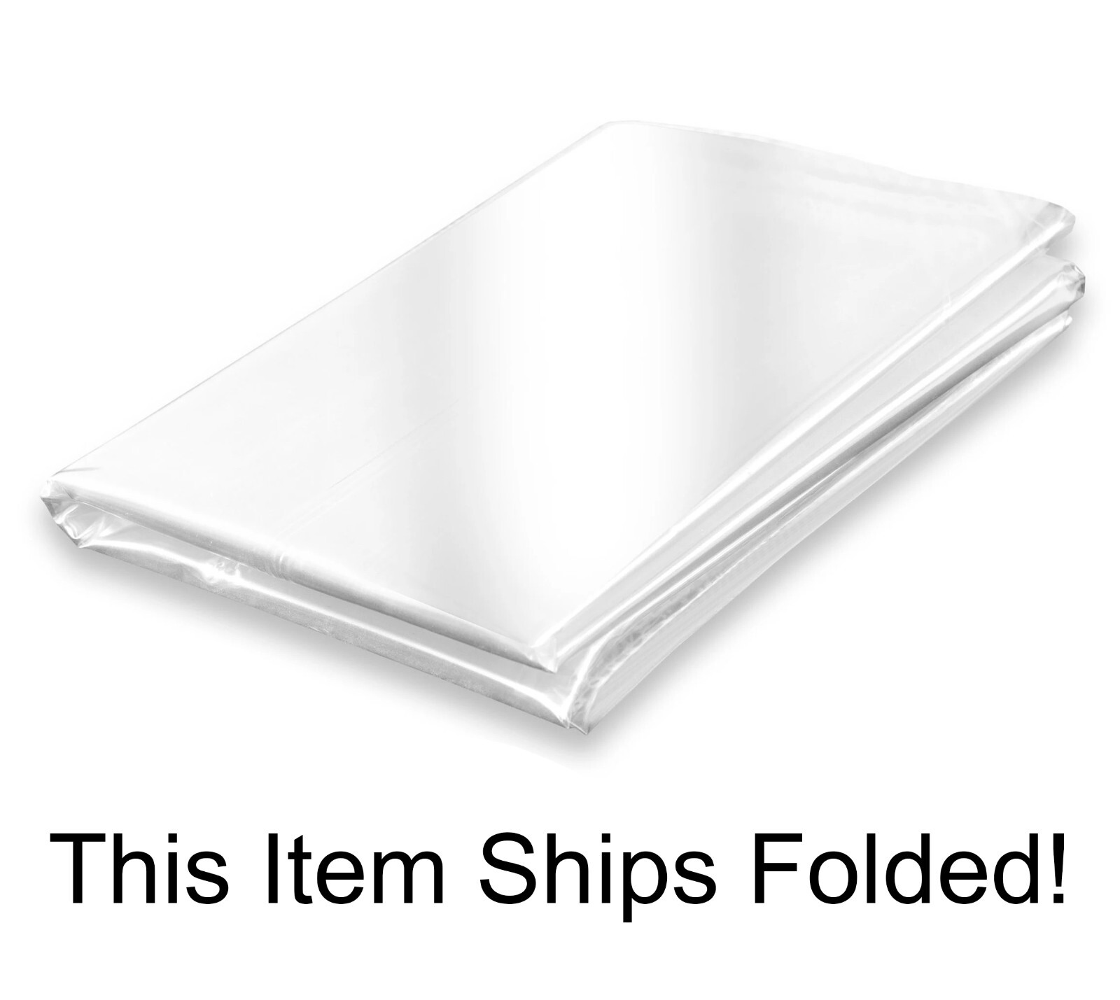 Premium Clear Plastic Vinyl Table Cover Tablecloth Protector – Sold Folded