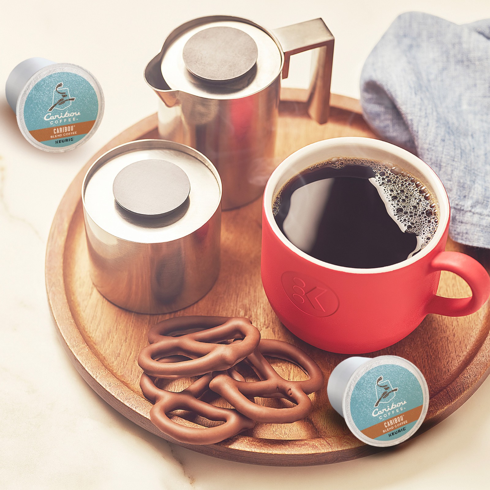 Caribou Blend Coffee, K-Cups, Medium Roast, 72 Count