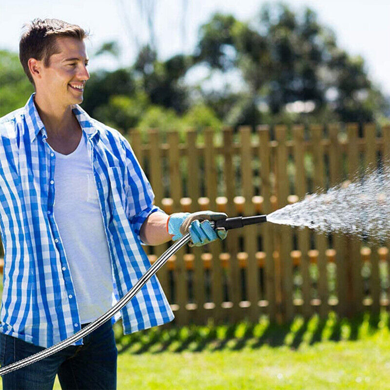 Stainless Steel Metal Garden Water Hose Pipe Flexible Lightweight 75FT 100FT