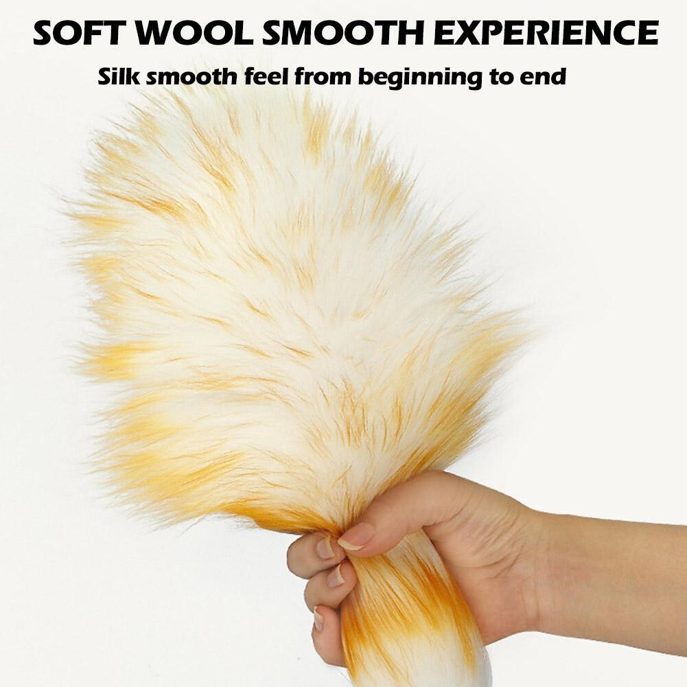 50CM Household Wool Lambswool Feather Brush Duster Dust Cleaning Wood Handle