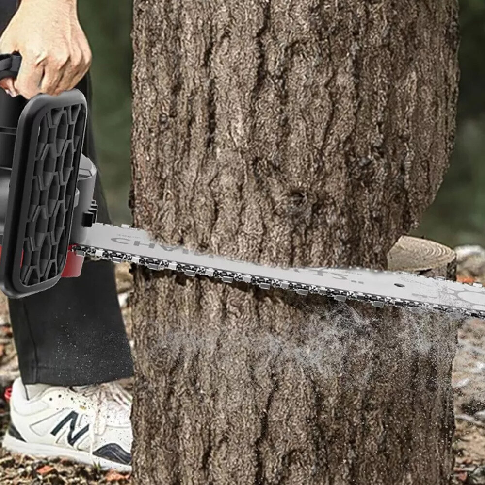 12″ Cordless Chainsaw 21V Brushless Electric Handheld Chain Saw +Battery&Charger