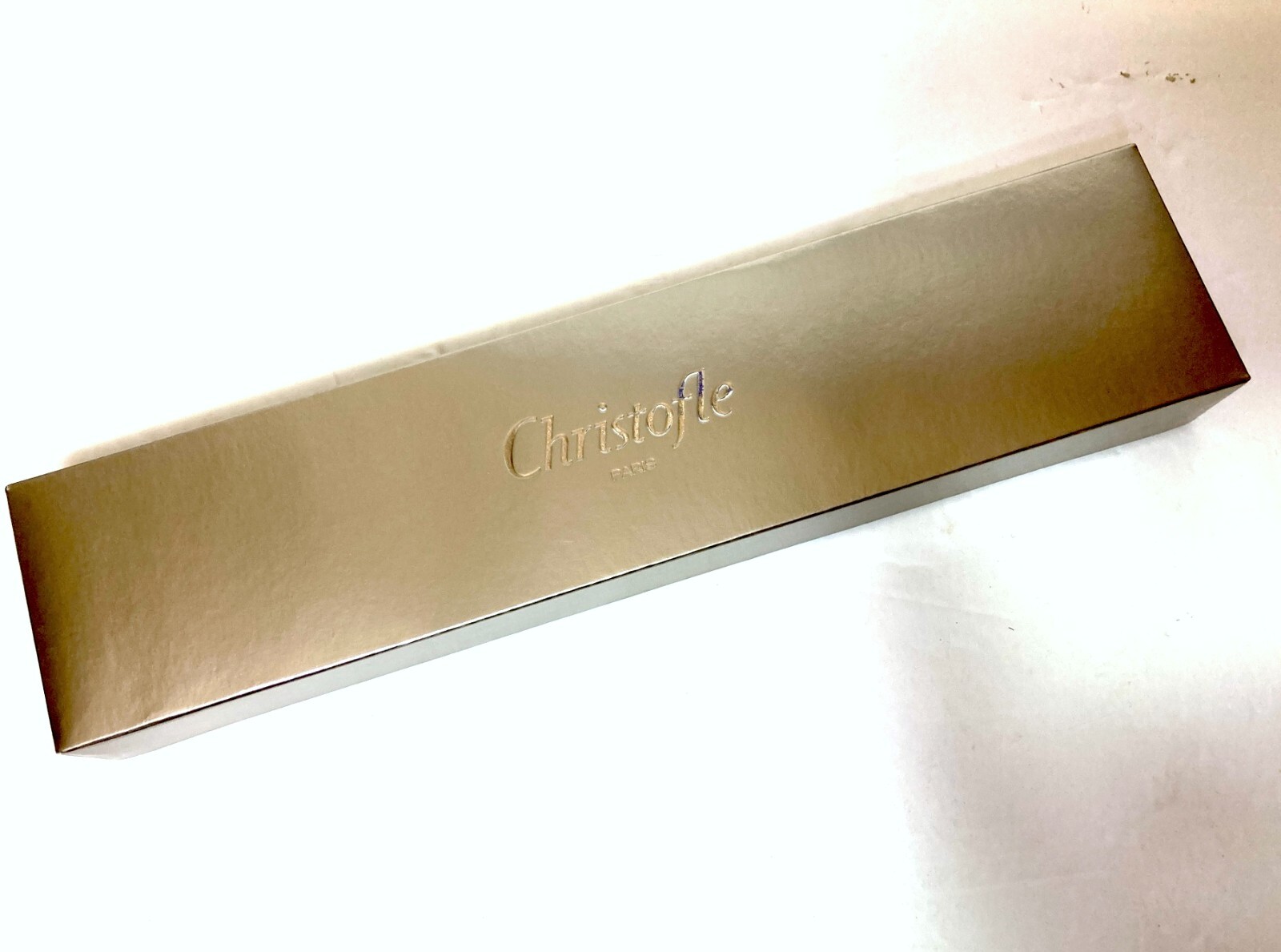 CHRISTOFLE HUDSON STAINLESS STEEL SERVING SPOON 2453006 9.8 IN FRANCE NEW SEALED