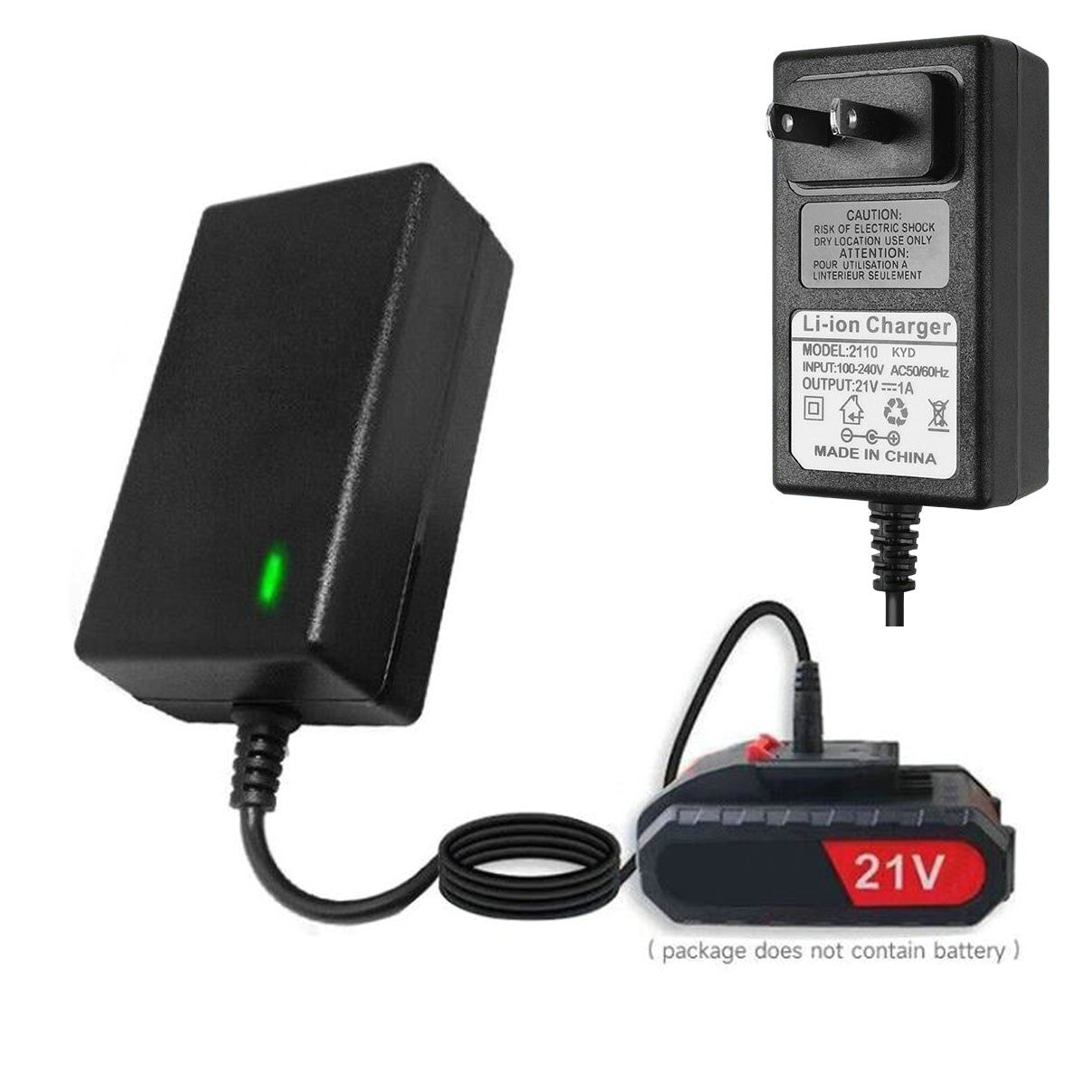 For 20V21V 4in 6in Cordless Electric Saw Mini Chainsaw Battery Charger Universal