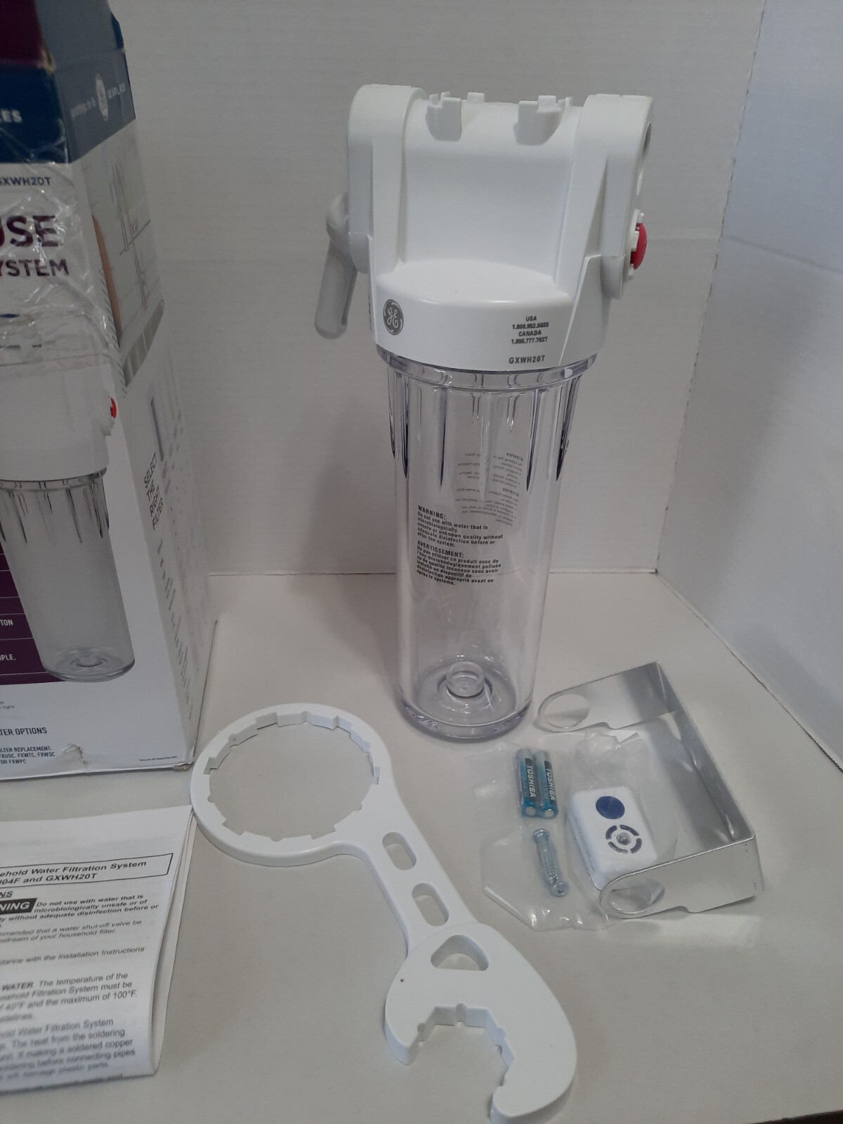 GE High Flow Whole House Water Filtration GXWH20T Reduces Chlorine Taste / Odor