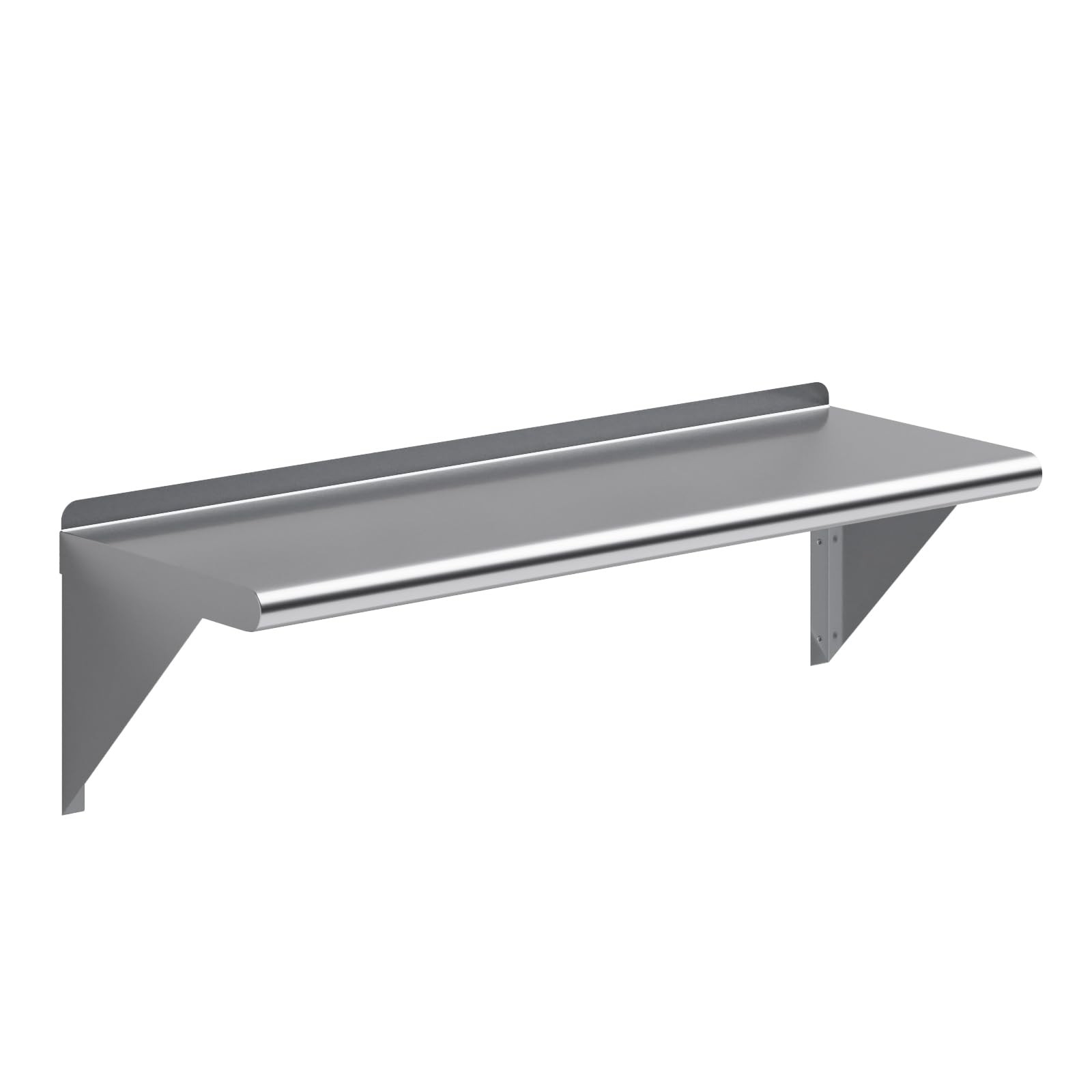 AmGood Stainless Steel Wall Shelf – 47 Sizes, 10-96 in. Long, 6-24 in. Wide