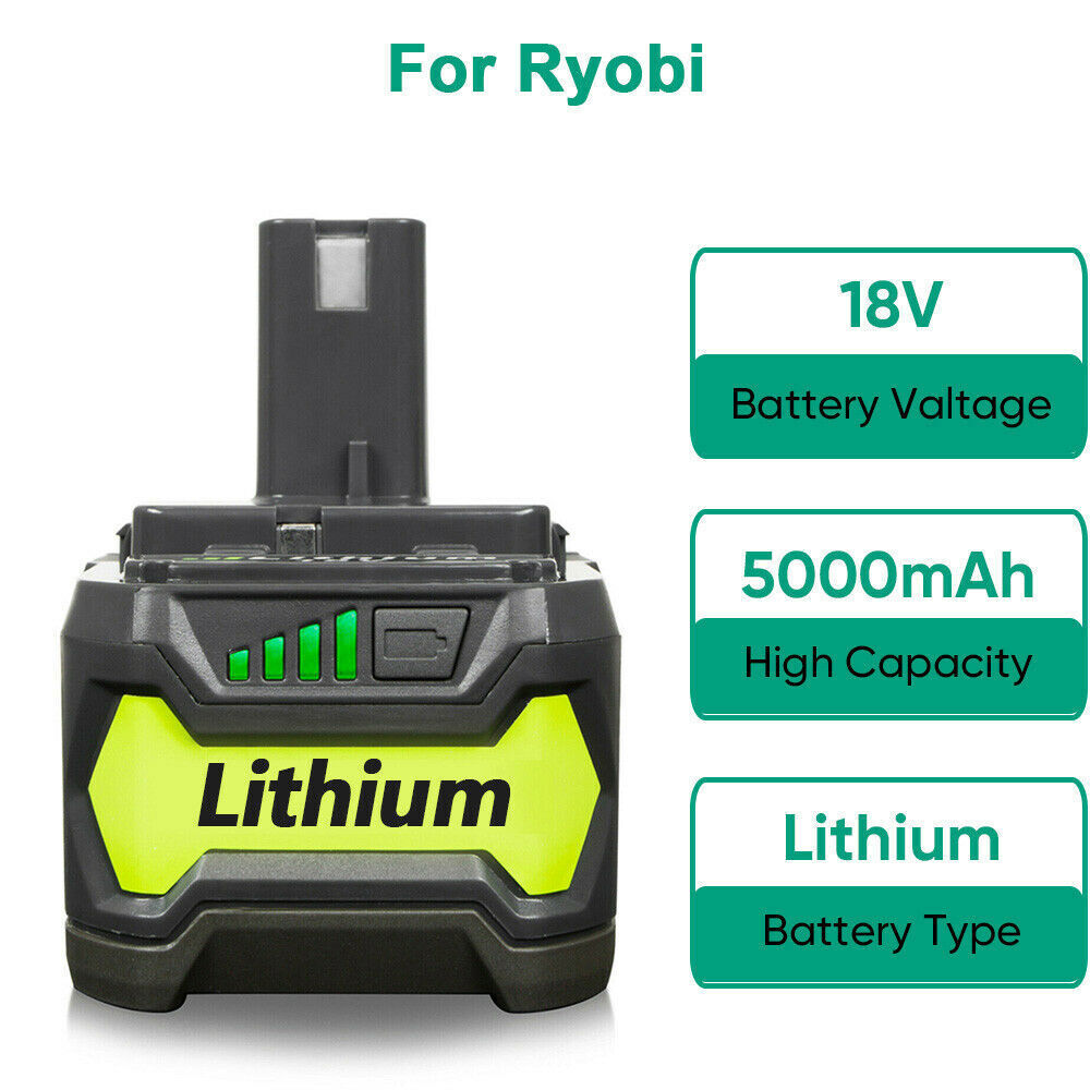 5.0Ah 18V Battery P108 One Plus For RYOBI 18 Volt High Capacity Lithium-Ion New