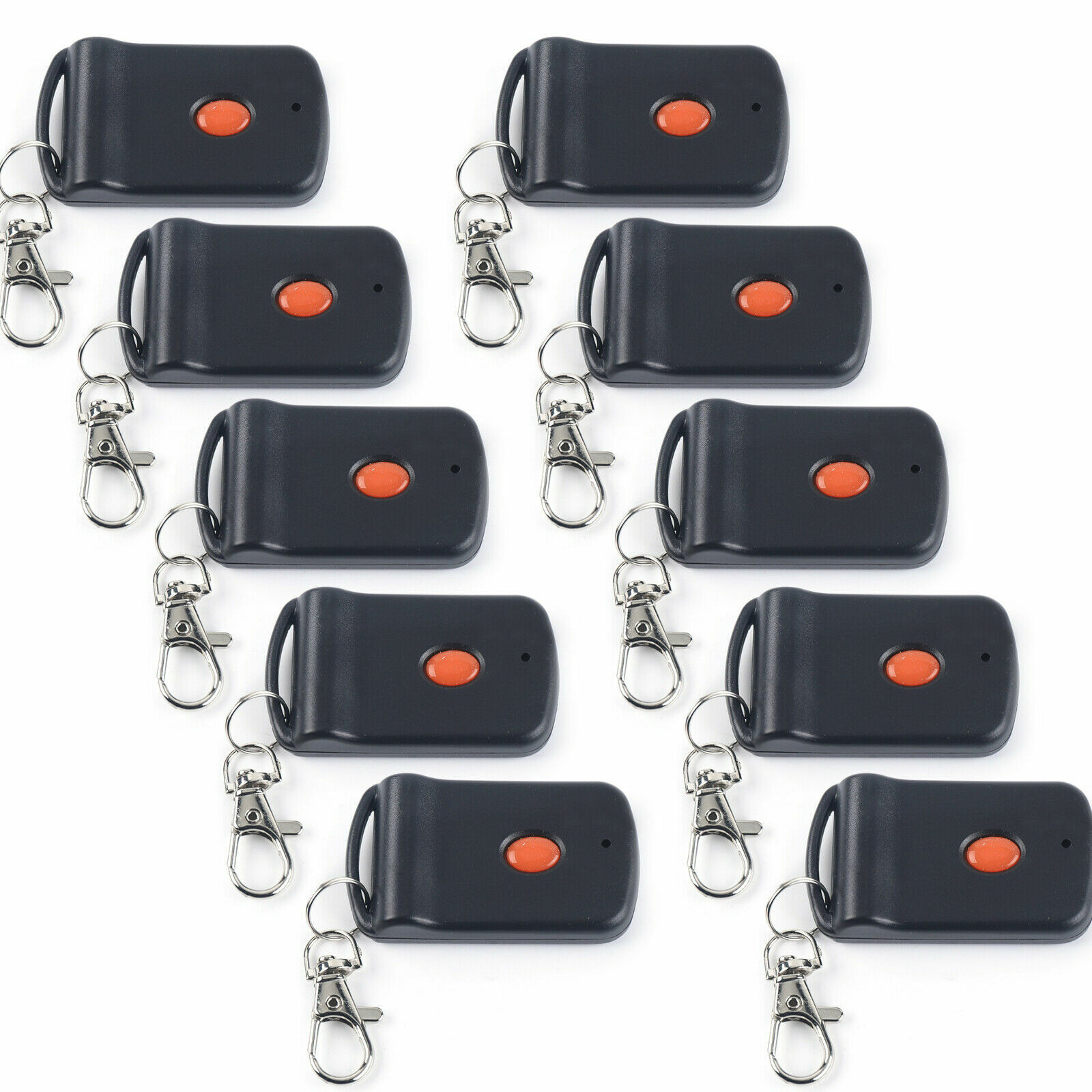 2PC Garage Door Gate Opener Transmitter 10 Digit Pins Code Remote Control 300MHz