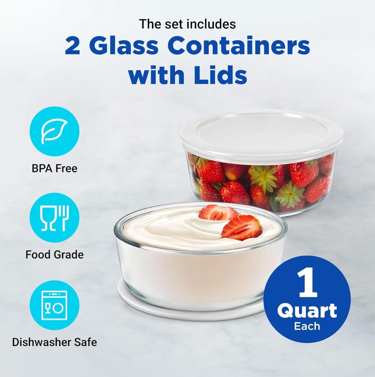 Ultimate Probiotic Yogurt Maker with Adjustable Temperature & Time (2 bowls)