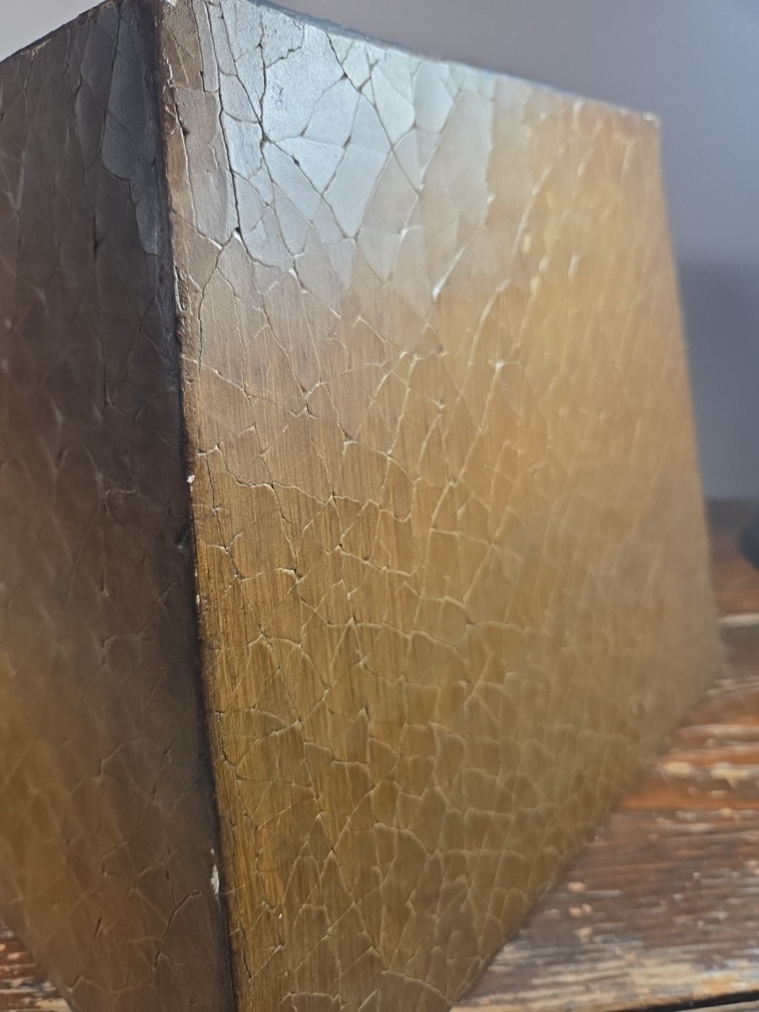 Unique and Unusual Lamp Shade Unknown Material Leather Turtle Heavy MCM