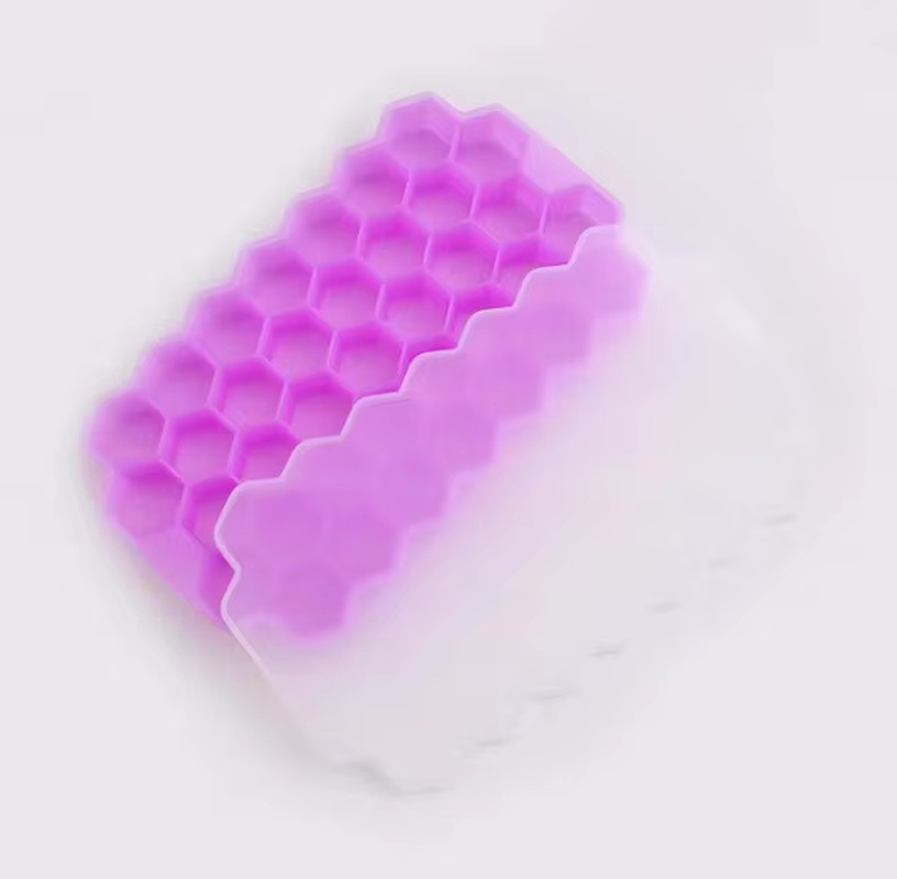 148-Cube Silicone Ice Tray Large-Capacity Reusable Ice Maker Mold with Lid