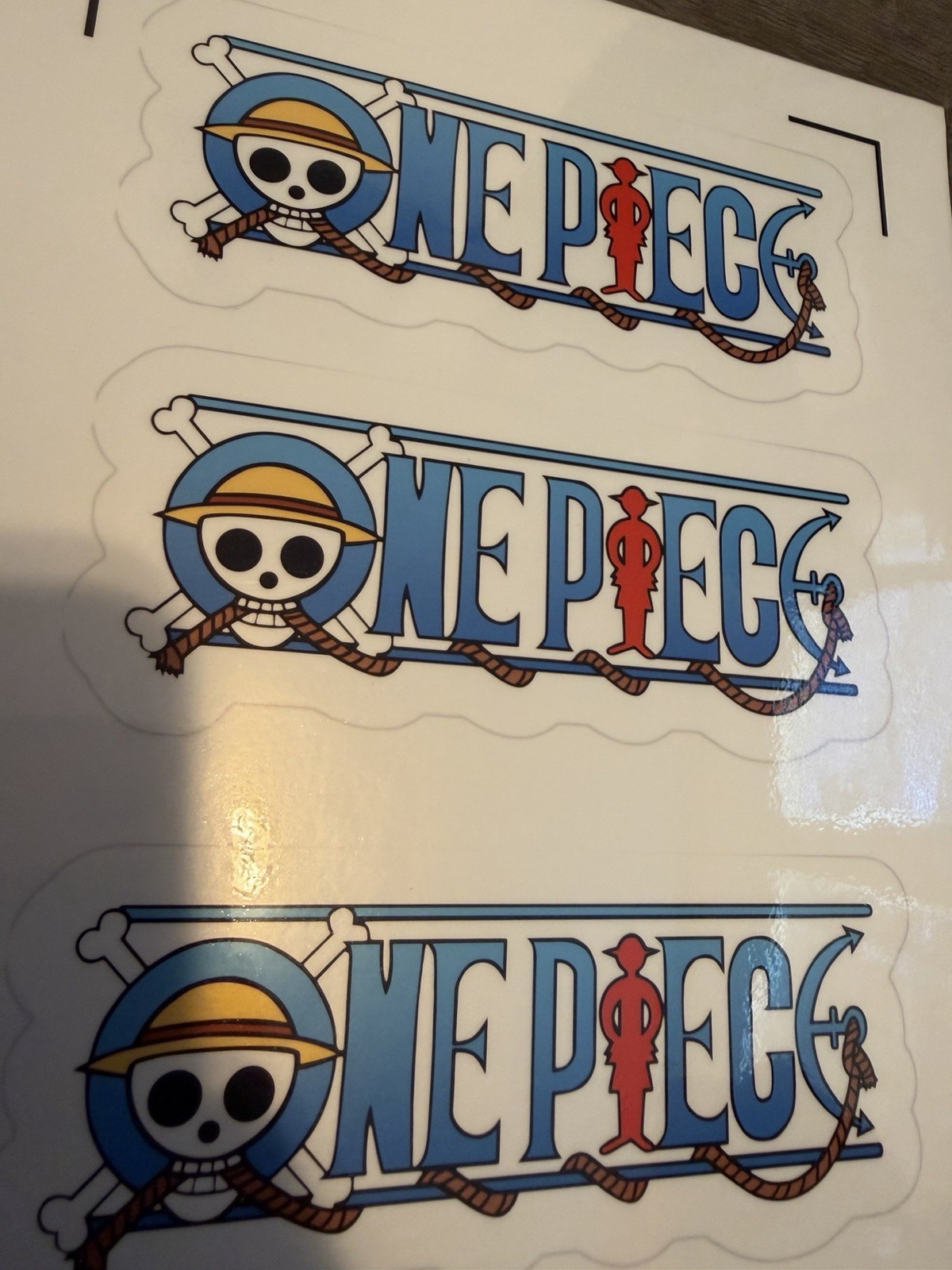 One Piece Logo Sticker Vinyl Decal Die-Cut Laptop Car Laminated