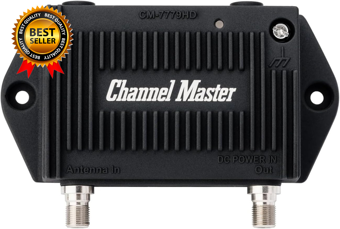TV Antenna Preamp 1-1-Port TV Antenna Pre-Amplifier Built-In LTE Filter 17-30Db