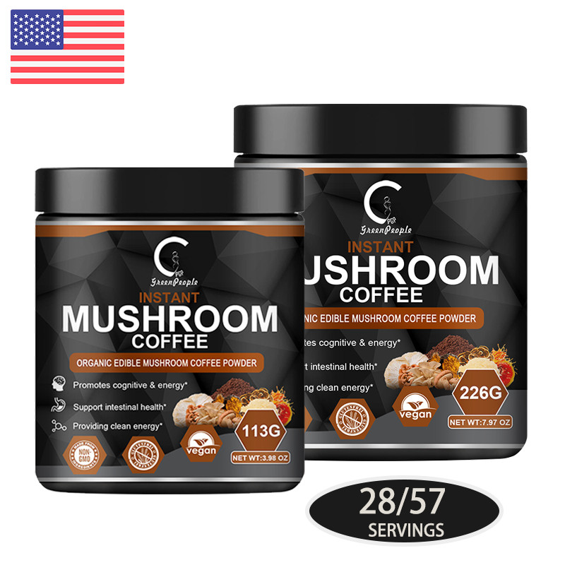 Mushroom Coffee Organic 7 Mushroom Adaptogen Mix Instant Mushrooms Coffee