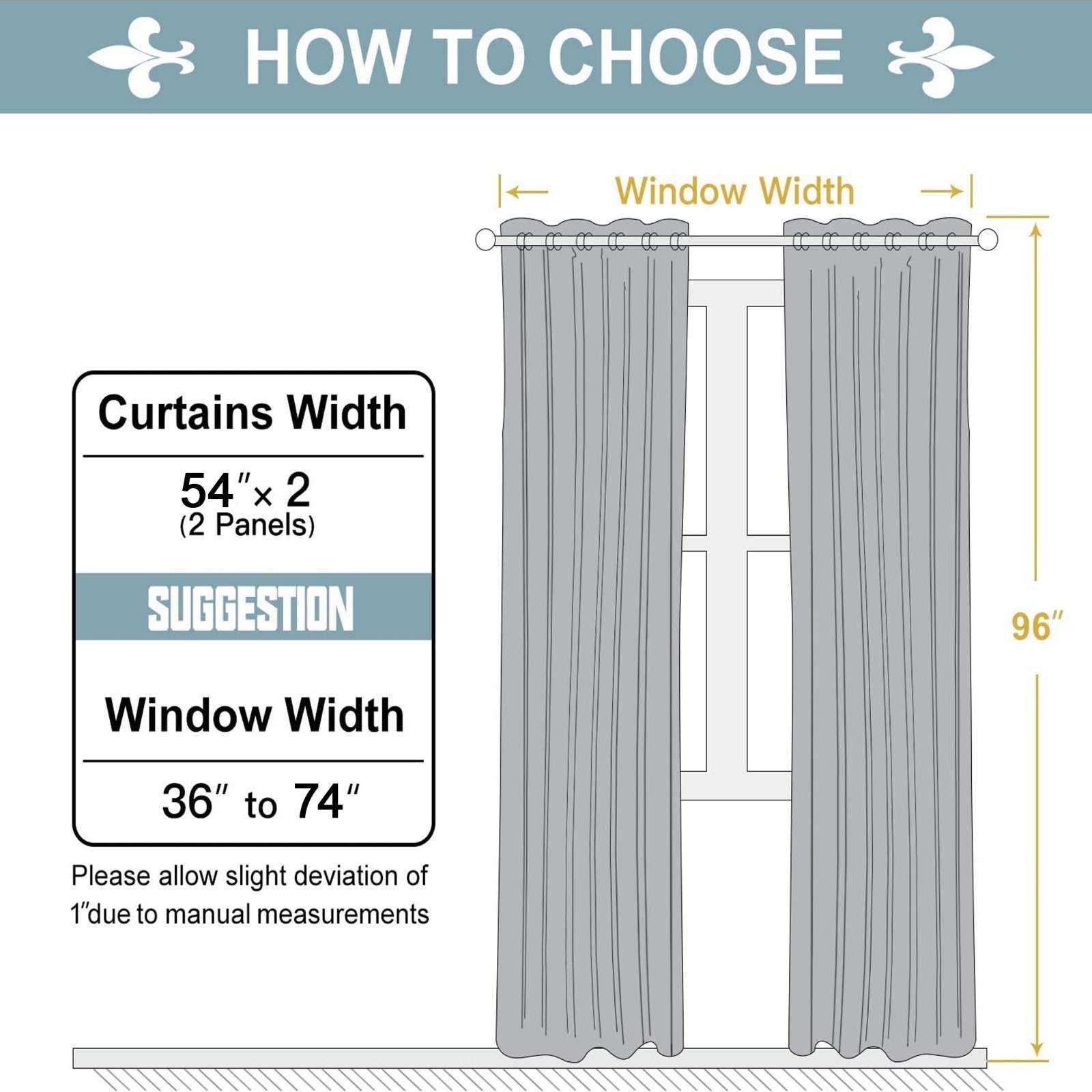 Heavy Thick Solid Grommet Panel Window Curtain Drapes Blackout 2 PC & 2 Tiebacks