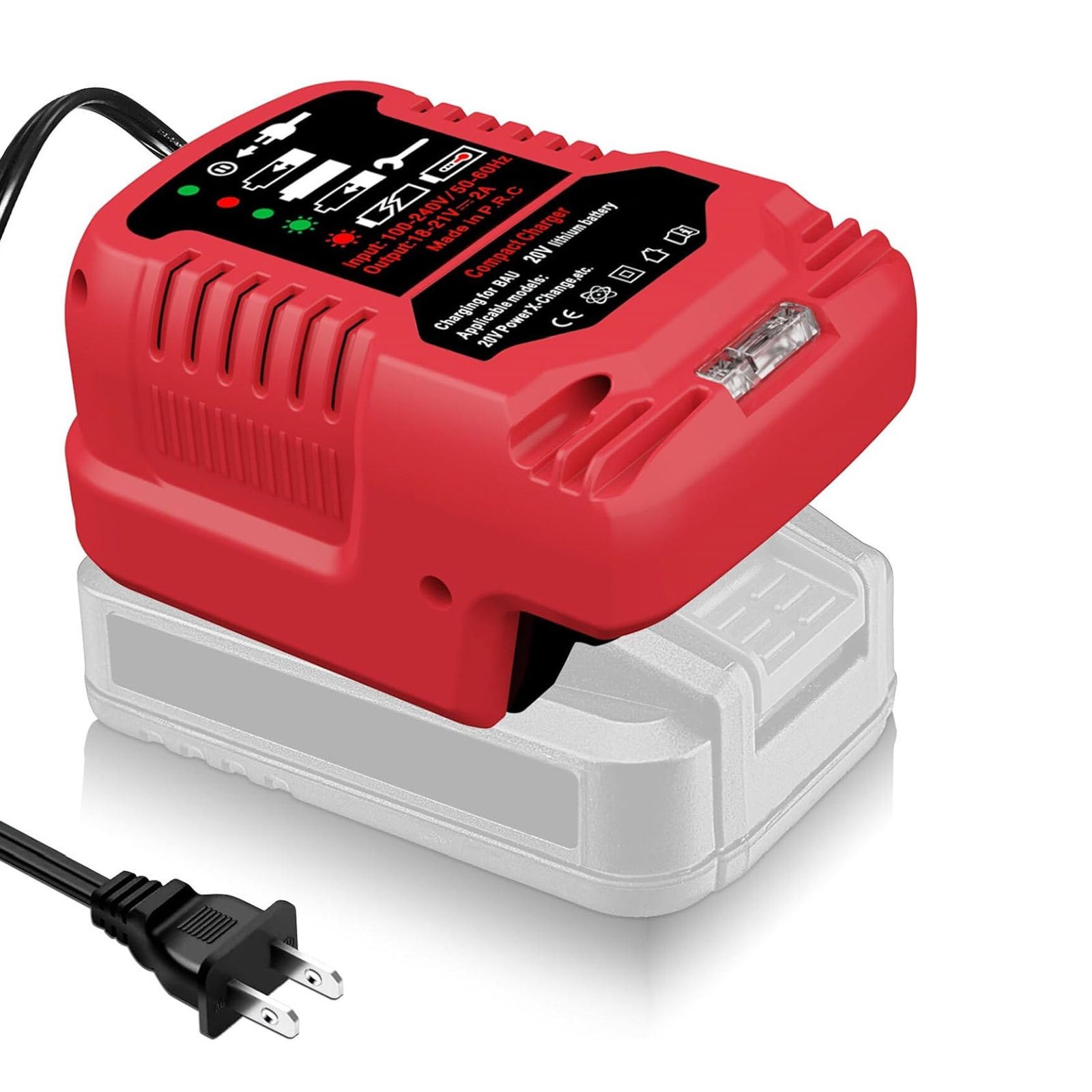 Bauer 20V Hypermax Battery Charger with LED Light Indicator – 2A Output