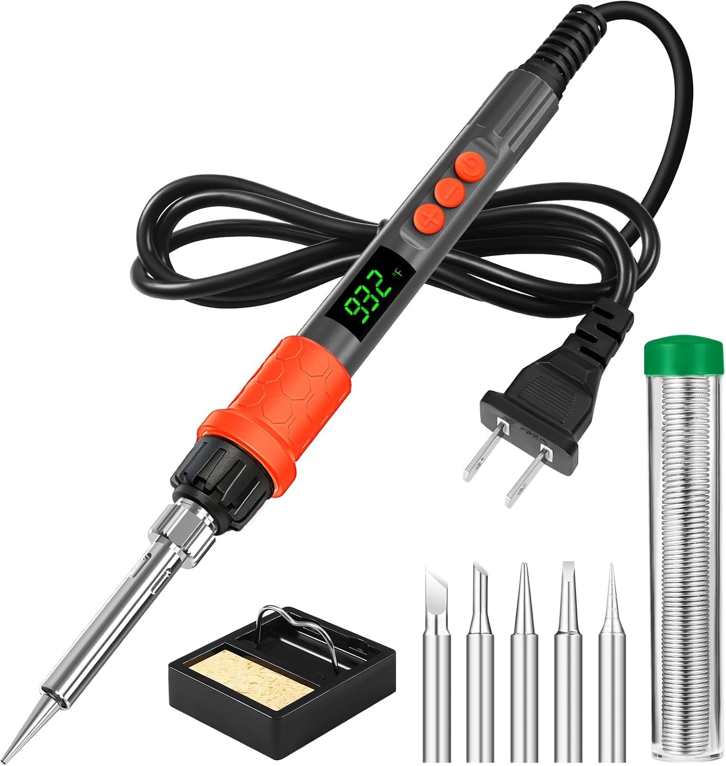 Soldering Iron Kit, 120W LED Digital Solder Iron Soldering Gun kit, Smart Temper